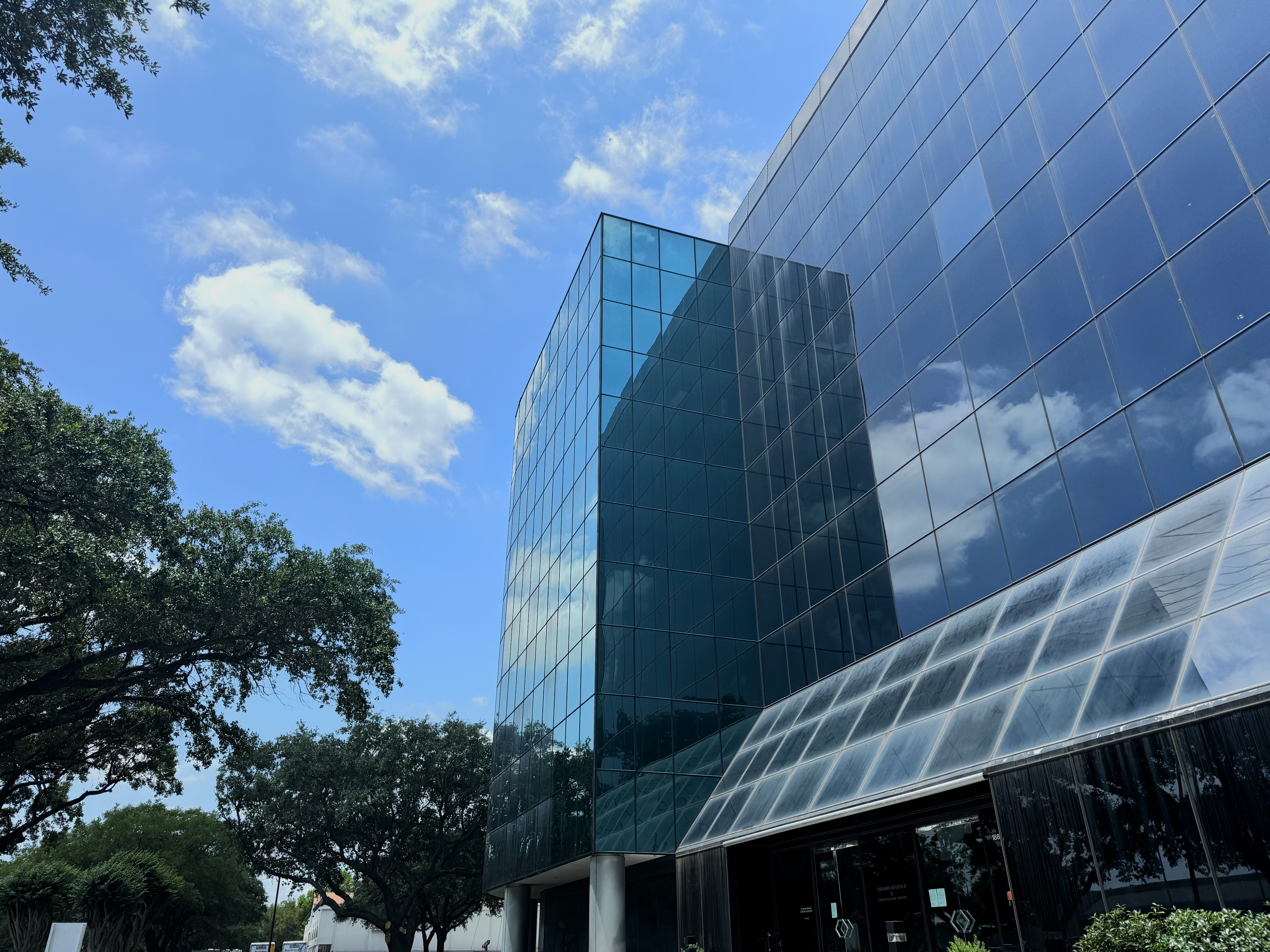 Exterior of the Ashford Crossing II office building in Houston